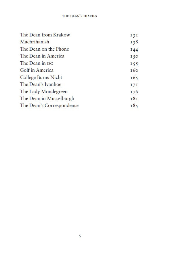 The Dean’s Diaries