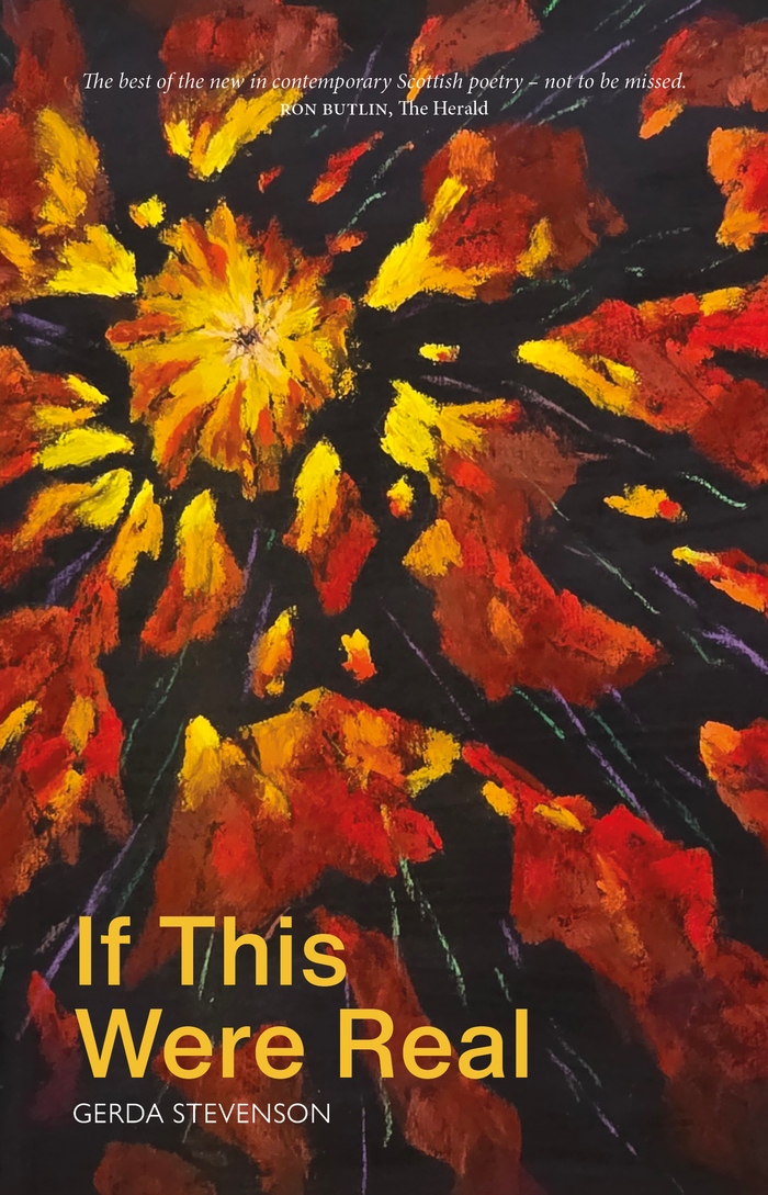 Book cover of 'If This Were Real' by Gerda Stevenson with abstract art design.