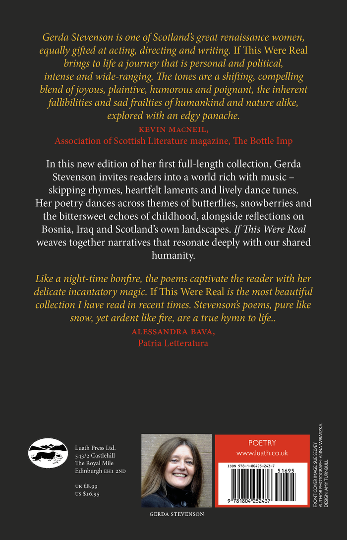 Book back cover with text and a barcode, featuring a woman's face.