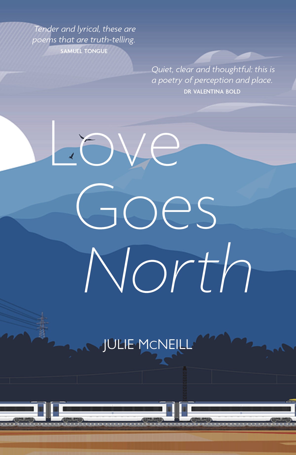 loves goes north by julie mcneill. poetry collection. front cover