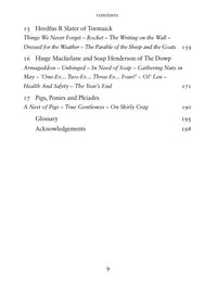 contents page from skirly crag by helen percy