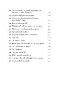 contents page from its not where you start by scott kyle