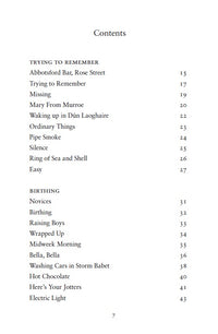 Contents page from Love goes north by julie mcneill