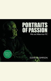 Photo of Pat Stanton for the front cover of Portraits of Passion Hibs Book