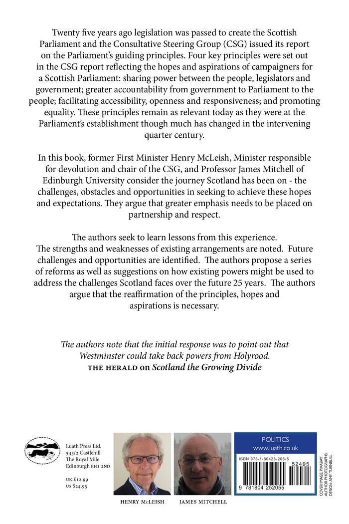 back cover from unfinished business by henry mcleish and james mitchell