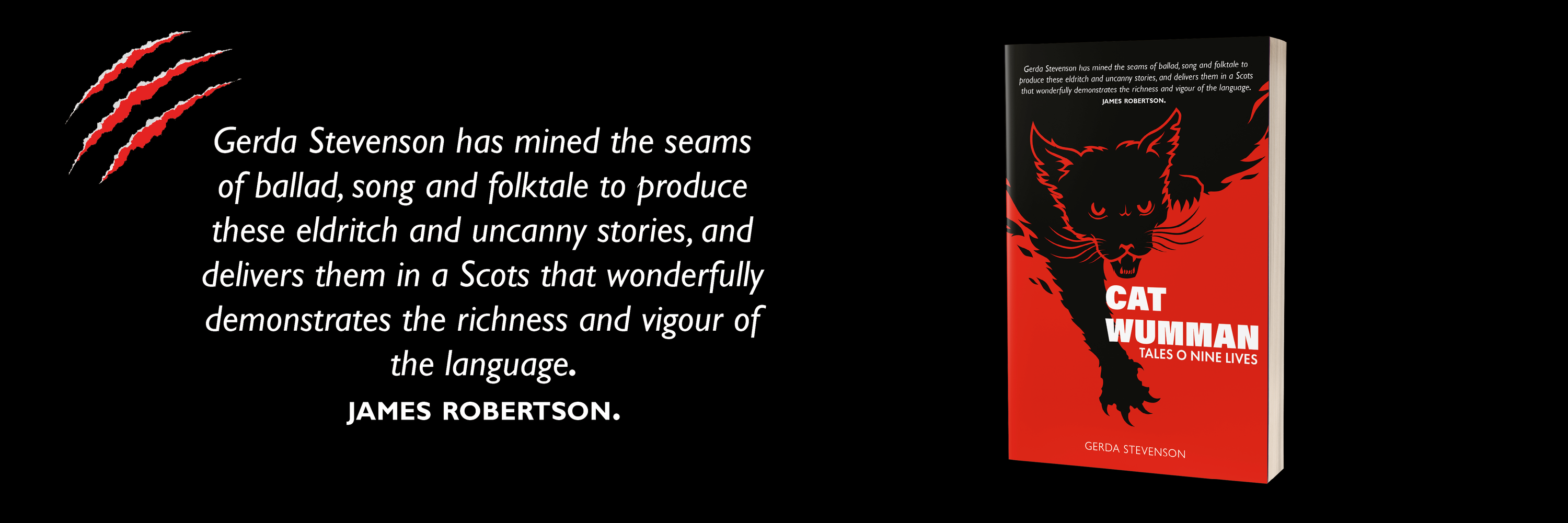 Book cover of 'Cat Woman' with a red background and black text, featuring a cat illustration.