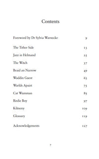contents page from cat wumman by gerda stevenson