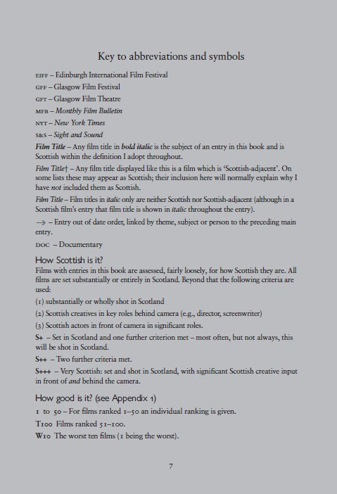 key page from Scottish Films by Mark Furse