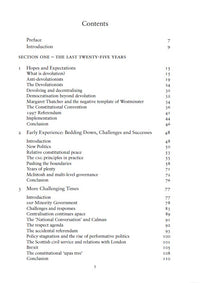 contents page from unfinished business by henry mcleish and james mitchell